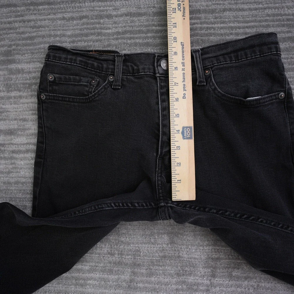 Levis 511 Slim Fit‎ Black Jeans Mens Denim Pants 32x29 (Fit 30x24.5)